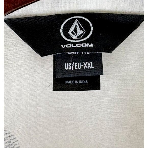 VTG Skater Surfer Cotton Volcom Short Sleeve Button Up Shirt , Men's XXL - Picture 6 of 7